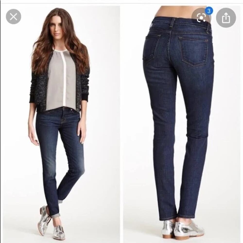J Brand Classic Daily Skinny Leg League Stretch Jeans Size 27 Indigo Blue
